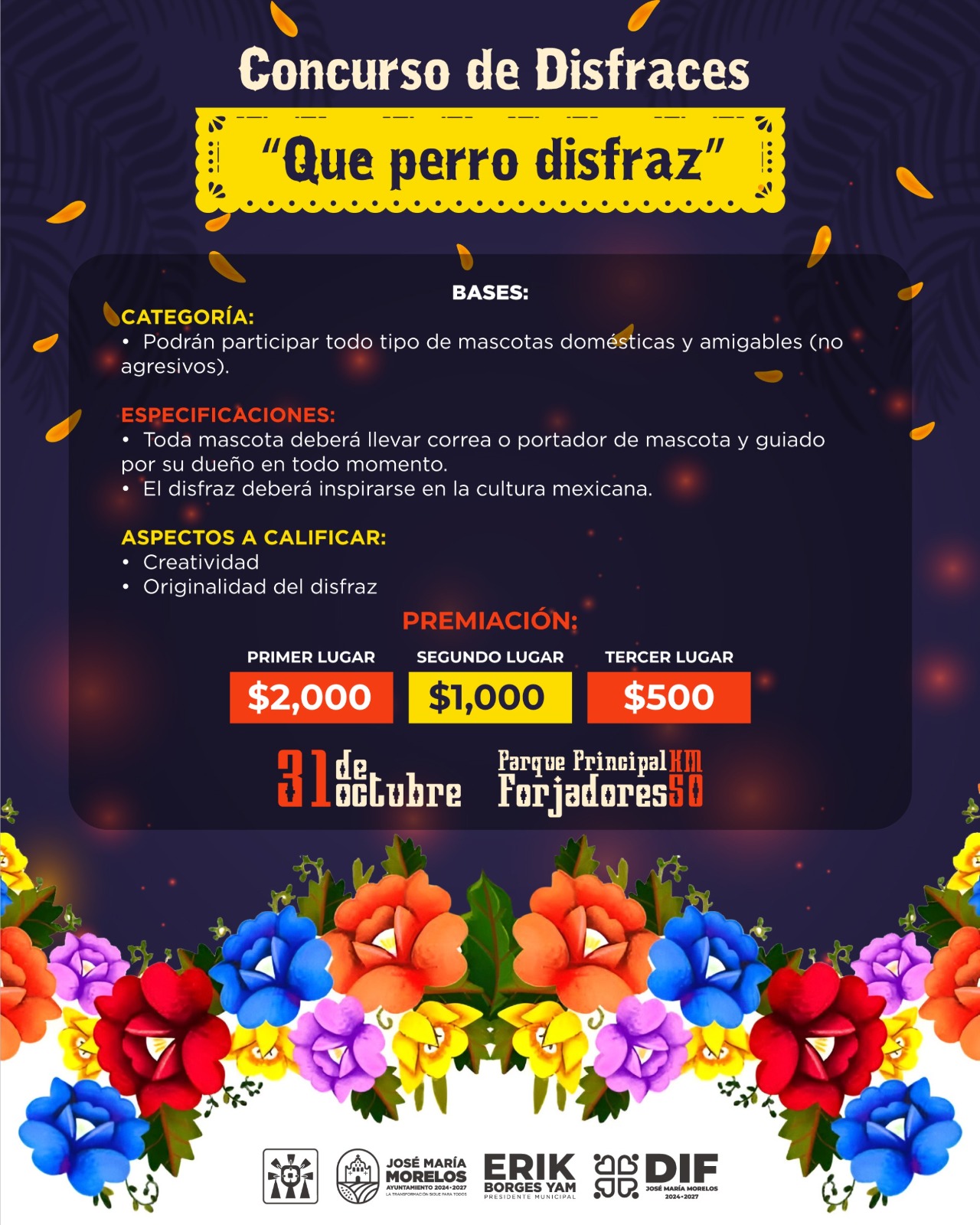 Imagen-de-WhatsApp-2025-10-17-a-las-12.39.17_009aa6f3 ERIK BORGES YAM INVITA A DISFRUTAR DEL GRAN FESTIVAL DE DÍA DE MUERTOS DE LA ZONA MAYA 2025 EN JOSÉ MARÍA MORELOS
