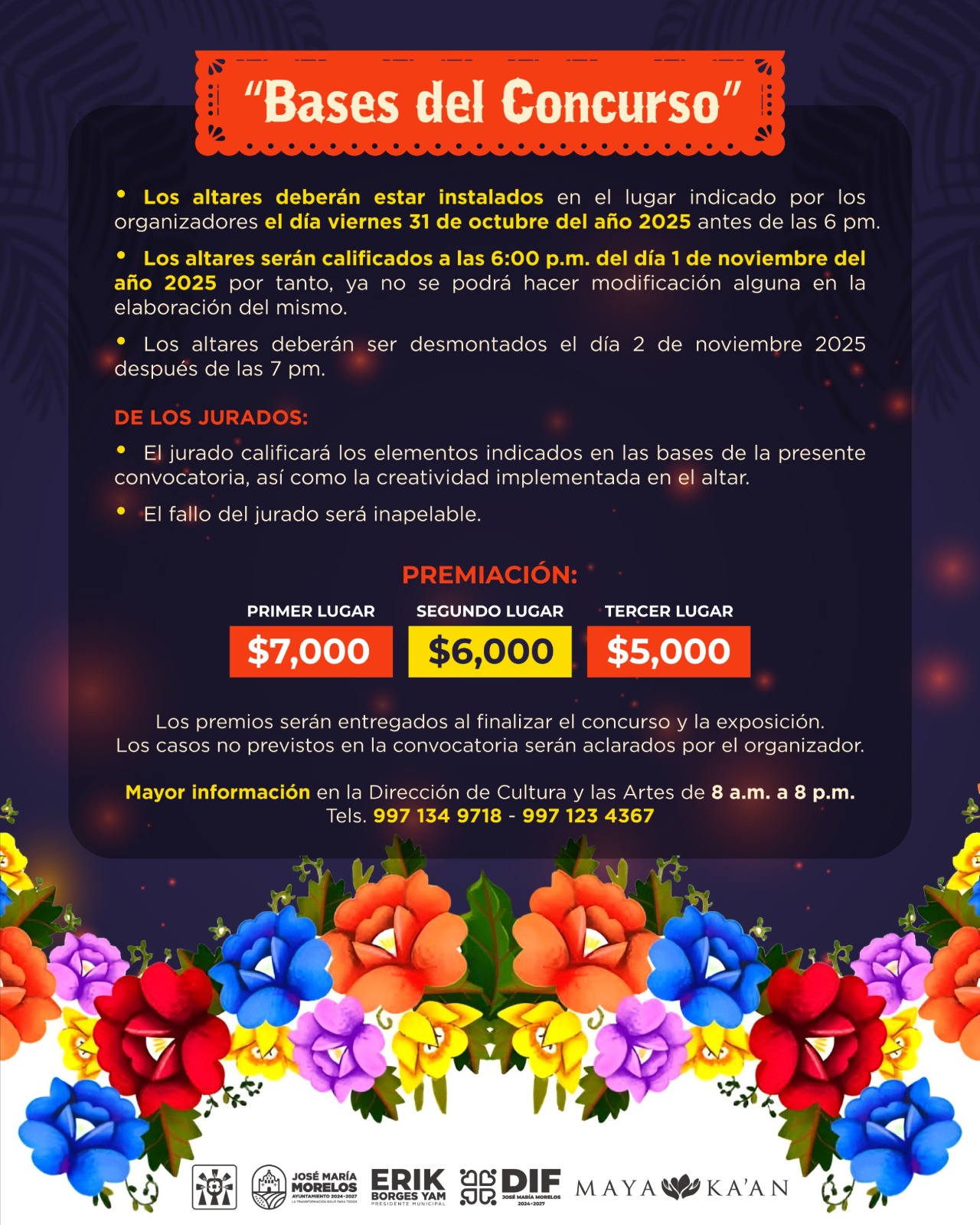 Imagen-de-WhatsApp-2025-10-17-a-las-12.39.17_ee8dc077 ERIK BORGES YAM INVITA A DISFRUTAR DEL GRAN FESTIVAL DE DÍA DE MUERTOS DE LA ZONA MAYA 2025 EN JOSÉ MARÍA MORELOS