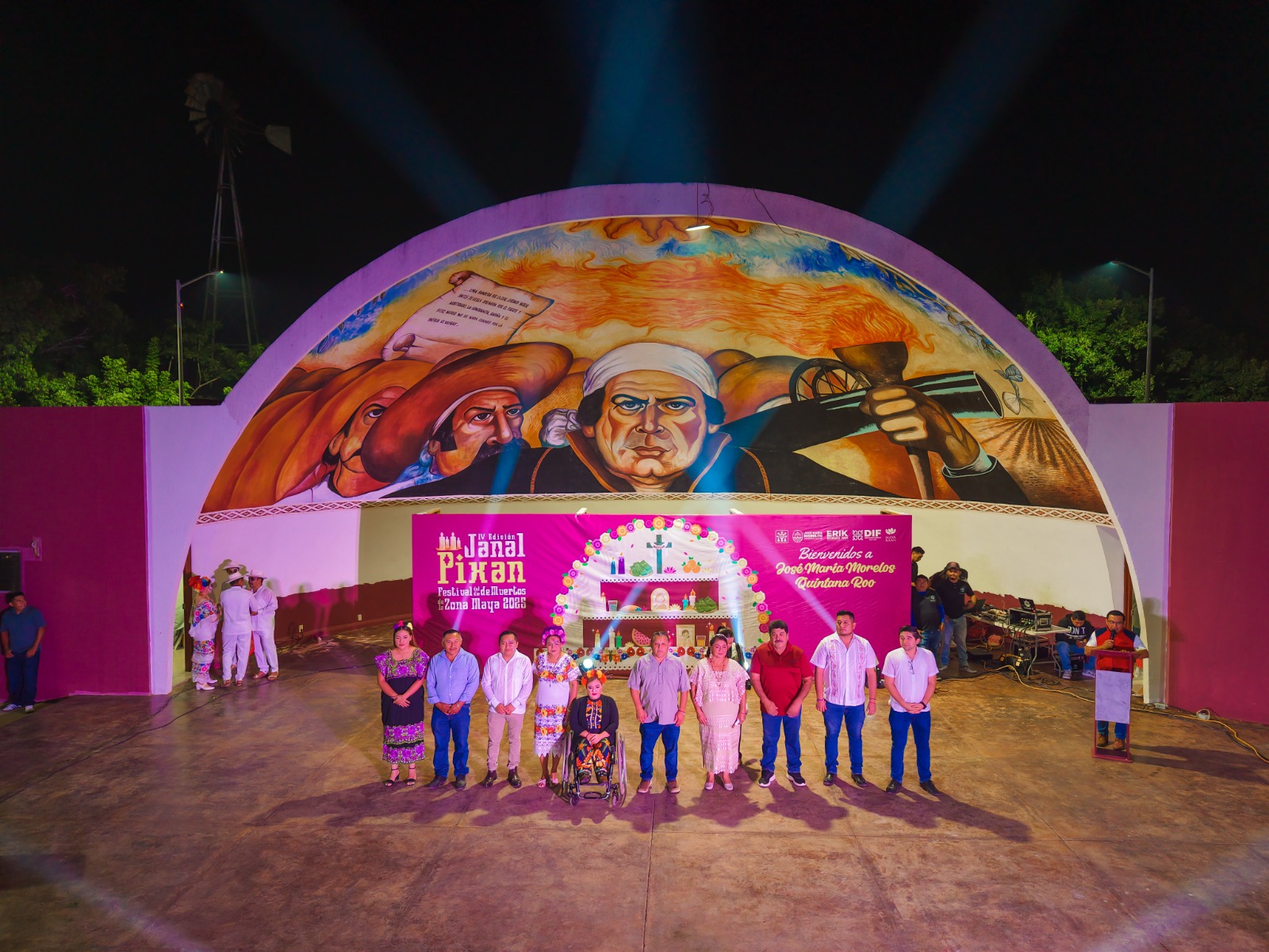 IMG-20251101-WA0002 ERIK BORGES YAM ENCABEZA CON ORGULLO EL INICIO DEL GRAN FESTIVAL DE DÍA DE MUERTOS “JANAL PIXÁN” 2025 DESDE LA PUERTA DE LA ZONA MAYA, JOSÉ MARÍA MORELOS