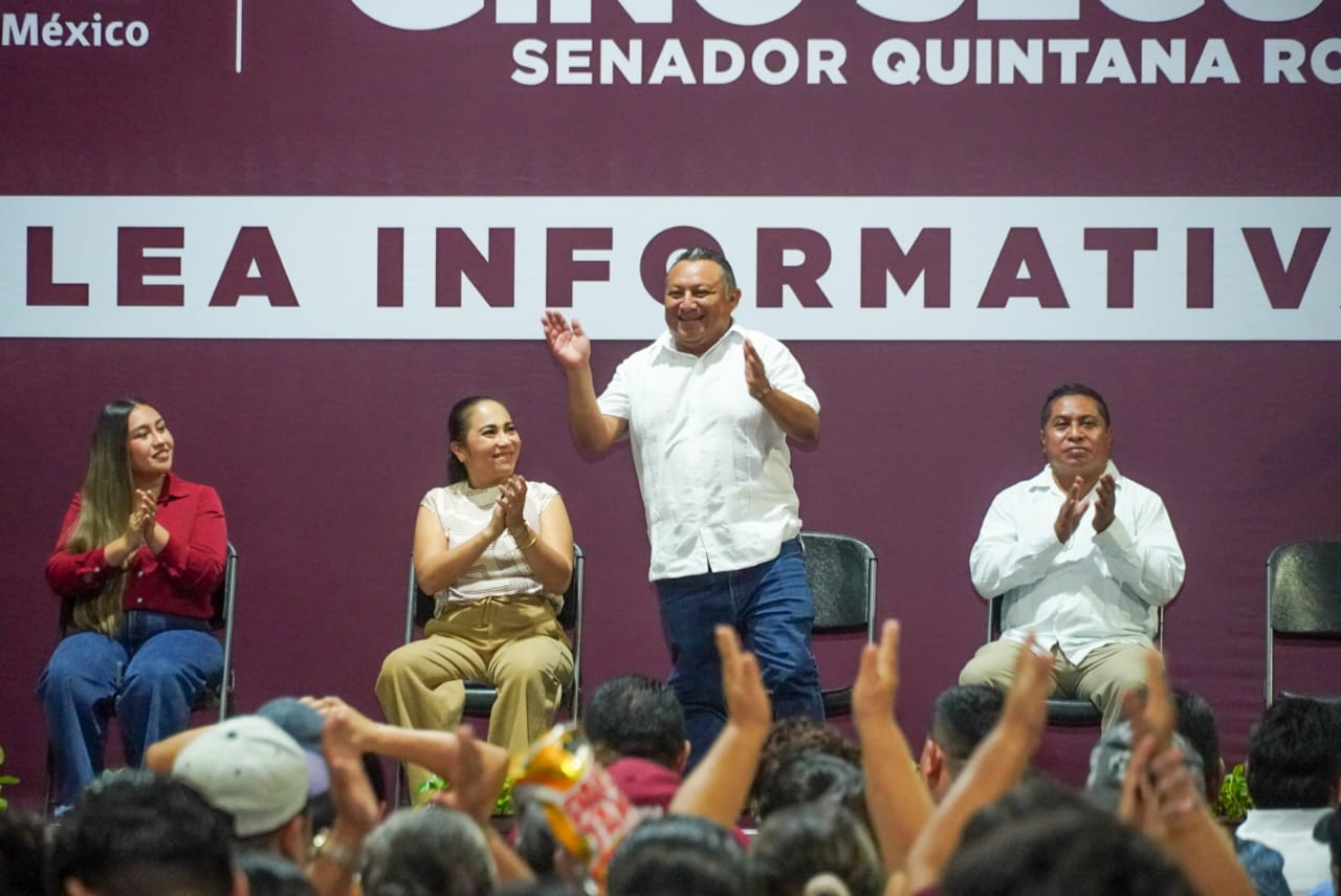 IMG-20251125-WA0040 EL GRAN LIDERAZGO DEL PRESIDENTE MORENISTA DE JOSÉ MARÍA MORELOS ERIK BORGES YAM DESTACÓ DURANTE LA ASAMBLEA INFORMATIVA DEL SENADOR EUGENIO SEGURA VÁZQUEZ EN LA ZONA MAYA
